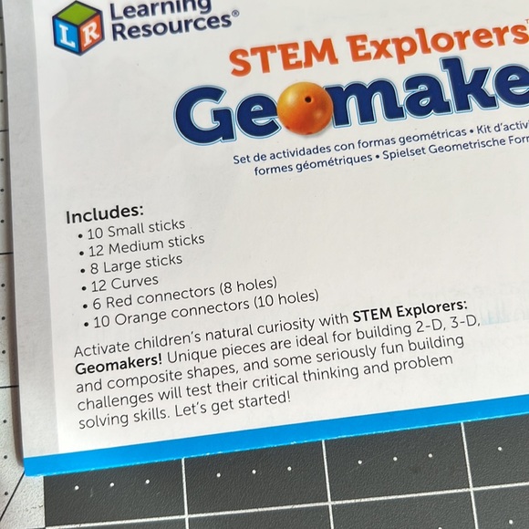 STEM Explorers Geomakers Build Learning Resources 2 Sets 116 pieces - Picture 4 of 5